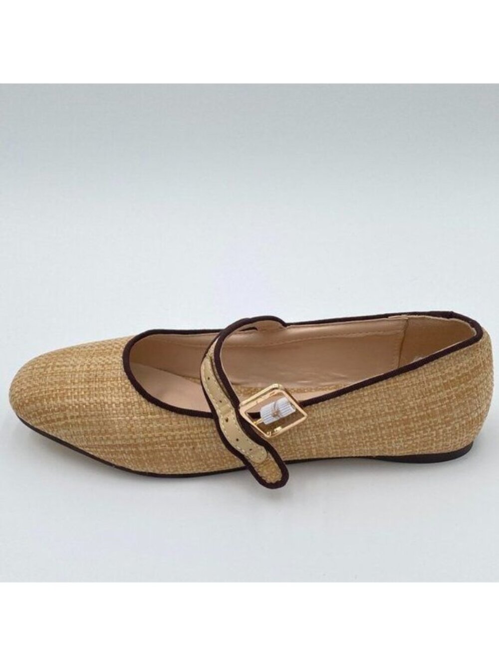 miss left Women's Comfort Buckle Strap Mary Janes Classic Closed Round Toe